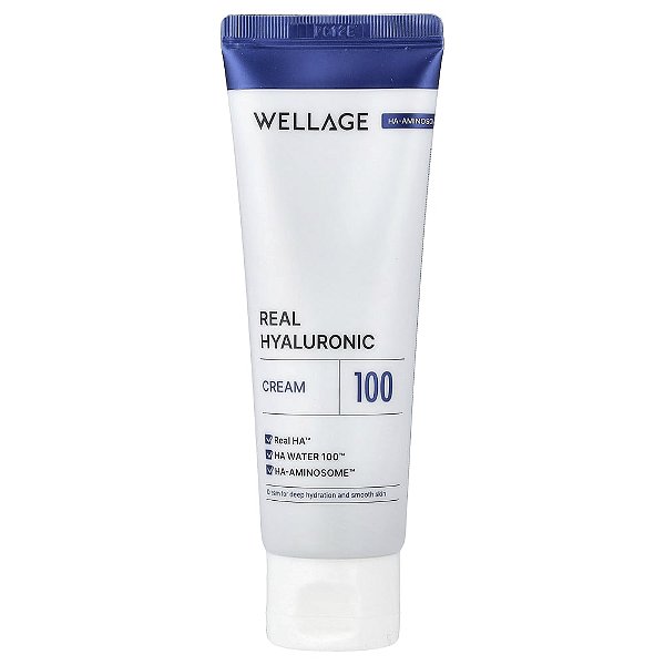 Creme Hidratante Real Hyaluronic 100 80 ml - Wellage