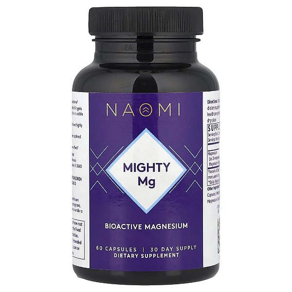 Mighty Mg Magnésio 180 mg 60 Cápsulas - NAOMI