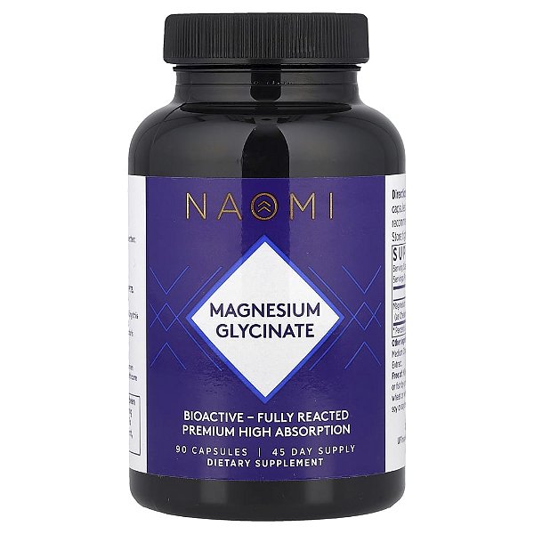 Glicinato de Magnésio KalmAssure 100 mg 90 Cápsulas - NAOMI