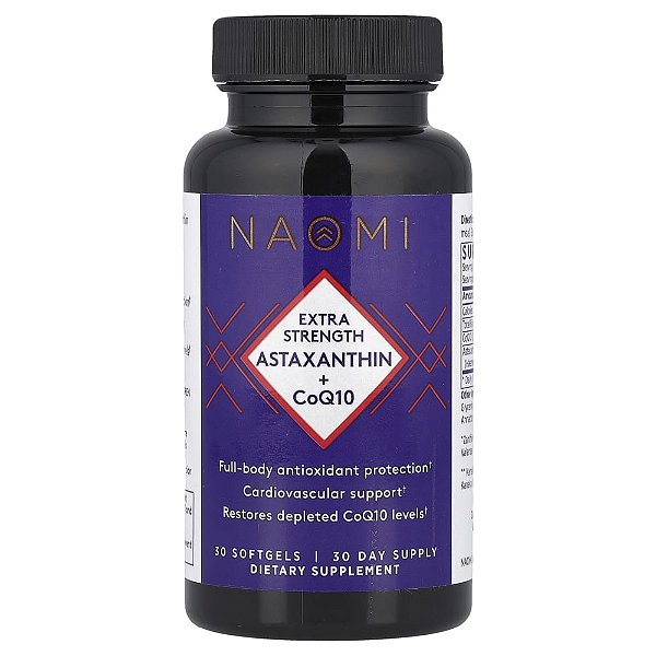 Astaxantina com CoQ10 30 Softgels - NAOMI