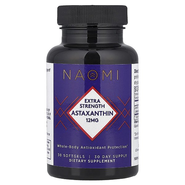 Astaxantina 12 mg 30 Softgels - NAOMI