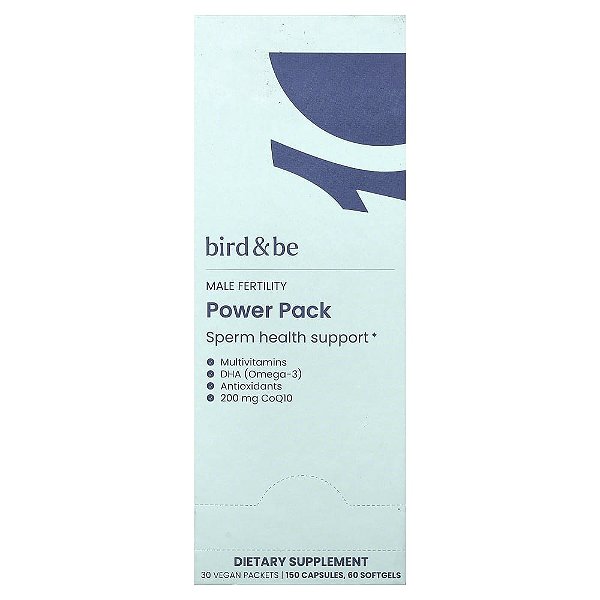 Power Pack para Fertilidade Masculina 30 Sachês - Bird & Be