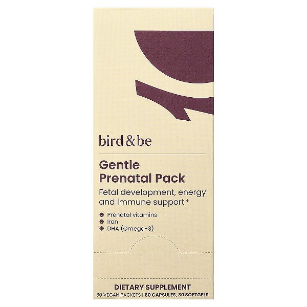 Suplemento Pré-Natal Suave Gentle Prenatal 30 Sachês - Bird & Be