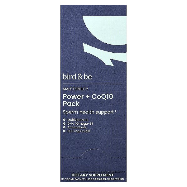 Complexo de Fertilidade Masculina com CoQ10 30 Sachês - Bird & Be