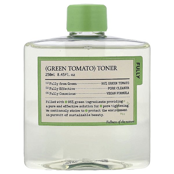 Tônico Facial Purificante de Tomate Verde 250 ml - Fully