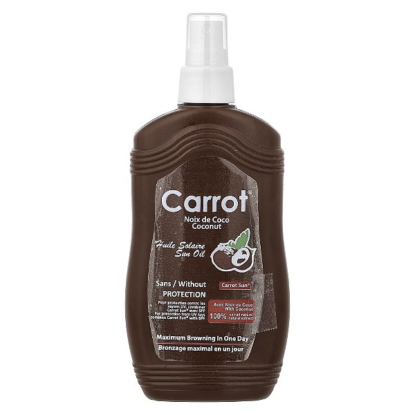 Óleo Acelerador de Bronzeamento Coco 200 ml - Carrot Sun