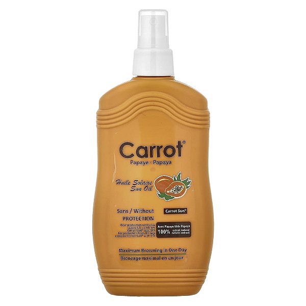 Óleo Acelerador de Bronzeamento Mamão 200 ml - Carrot Sun