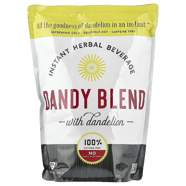 Bebida de Ervas Instantânea com Dente-de-Leão Sem Cafeína 908 g - Dandy Blend