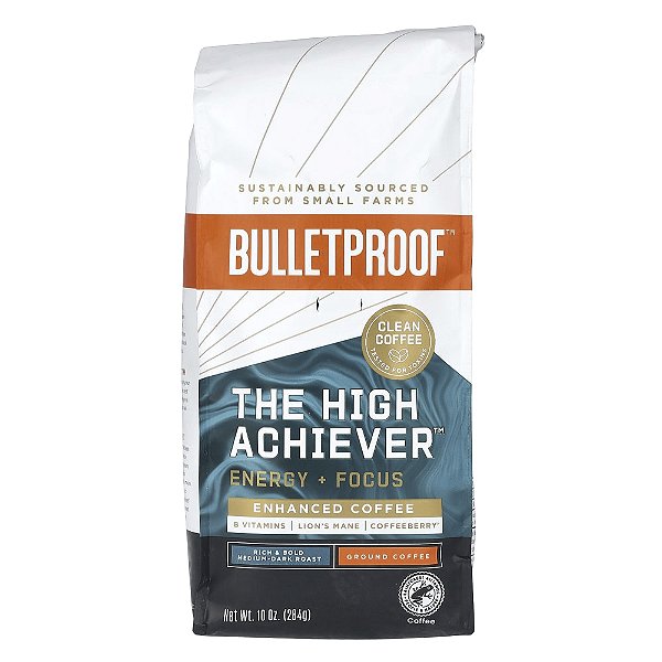 Coffee The Alta Achiever Moído Torra Média/Ecura 284 g - BulletProof