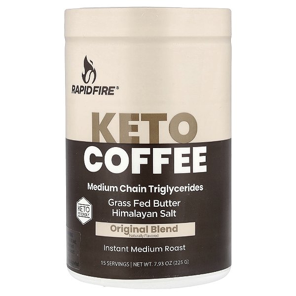 Café Keto Mistura Original Instantâneo Torra Média 225 g - RAPIDFIRE