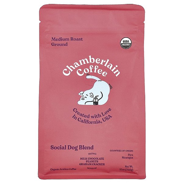Social Dog Blend Moída Torra Média 340 g - Chamberlain Coffee