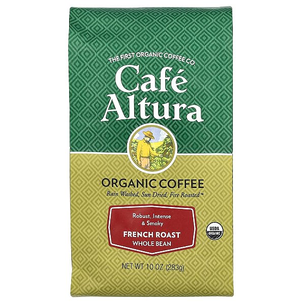 Café Orgânico em Grãos Torra Francesa 283 g - Cafe Altura