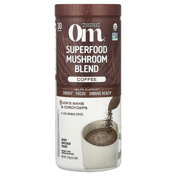 Mistura de Cogumelos Superalimentos Café 174 g - Om Mushrooms