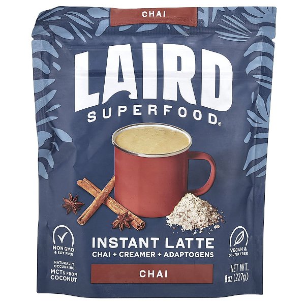 Latte Instantâneo Chai + Creme + Adaptogênicos Chai 227 g - Laird Superfood