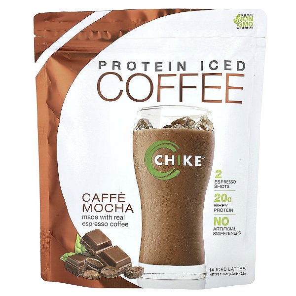 Café Gelado com Proteína Café Mocha 462 g - Chike Nutrition