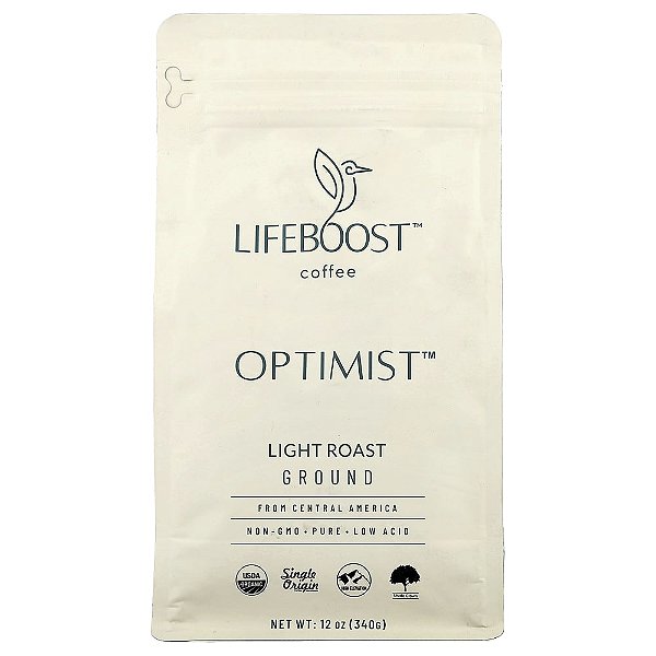 Café Optimist Moído Torra Leve 340 g - Lifeboost