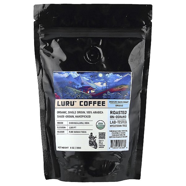 Café Luru Moído Torra Média/Ecura 226 g - Pure Indian Foods