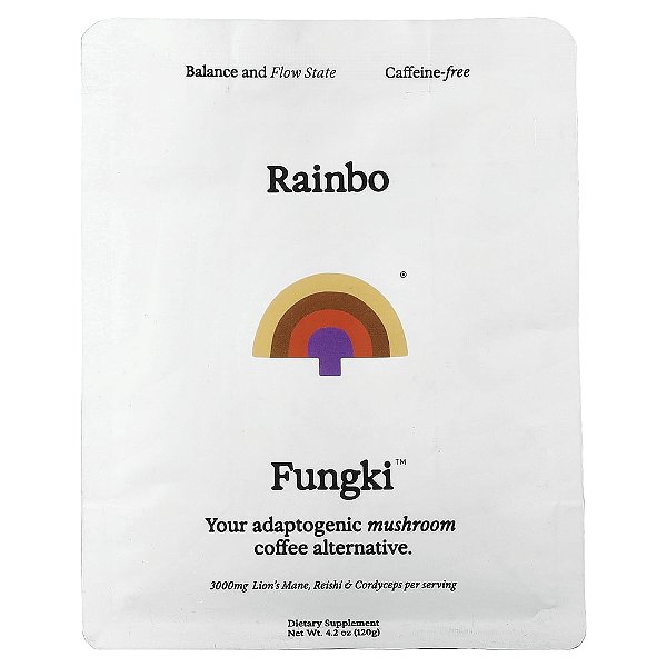 Bebida de Cogumelos Fungki Sem Cafeína 120 g - Rainbo