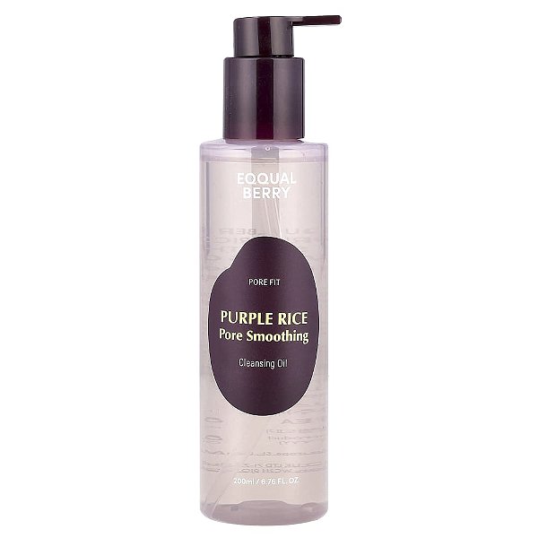 Óleo de Limpeza Facial Purificante Arroz Roxo 200 ml - EQQUALBERRY
