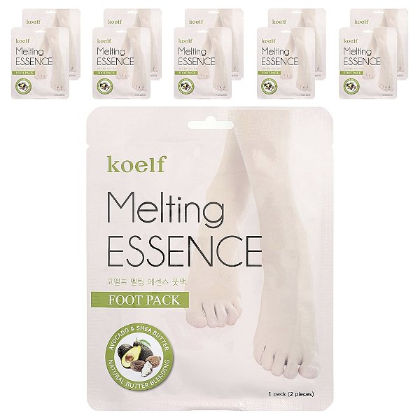 Máscara Hidratante para os Pés Melting Essence 10 Pares - Koelf