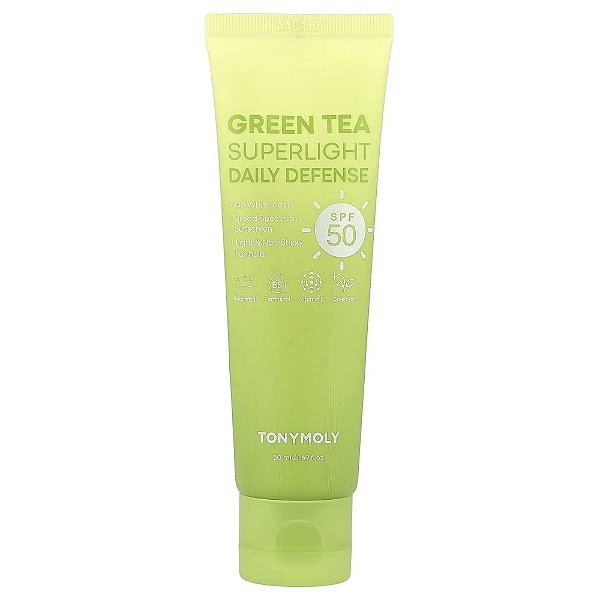 Protetor Solar Facial Chá Verde FPS 50 Superlight 50 ml - TonyMoly