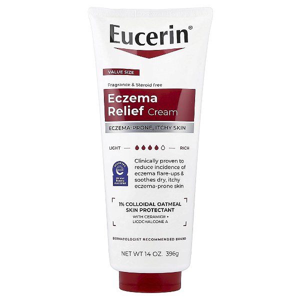 Creme Hidratante Eczema Relief Alívio de Eczema Sem Perfume 396 g - Eucerin