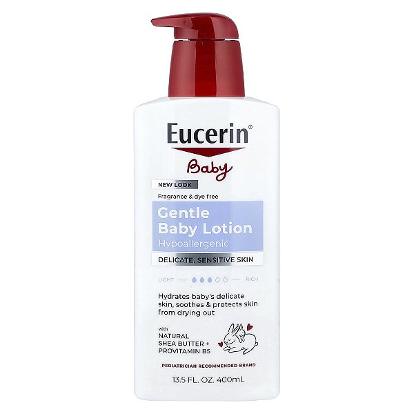 Loção Hidratante Infantil Baby Body Lotion Sem Perfume 400 ml - Eucerin