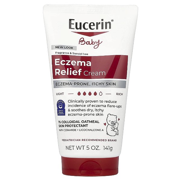 Creme Hidratante Infantil Eczema Relief Baby Sem Perfume 141 g - Eucerin