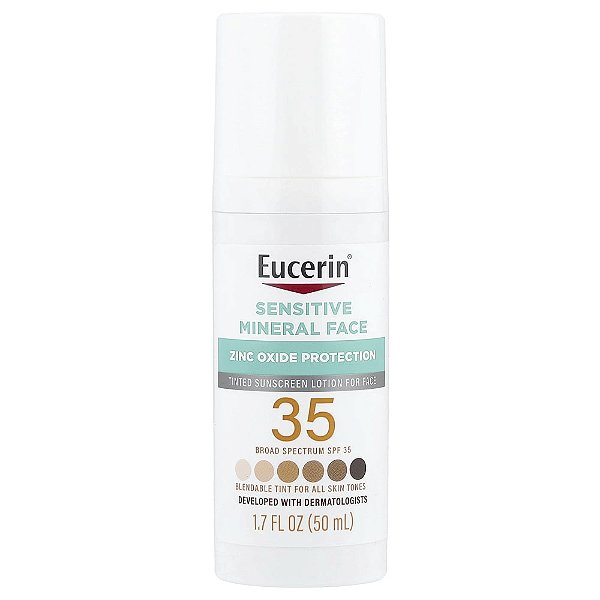 Protetor Solar Facial Mineral Sensitive FPS 35 Sem Perfume 50 ml - Eucerin