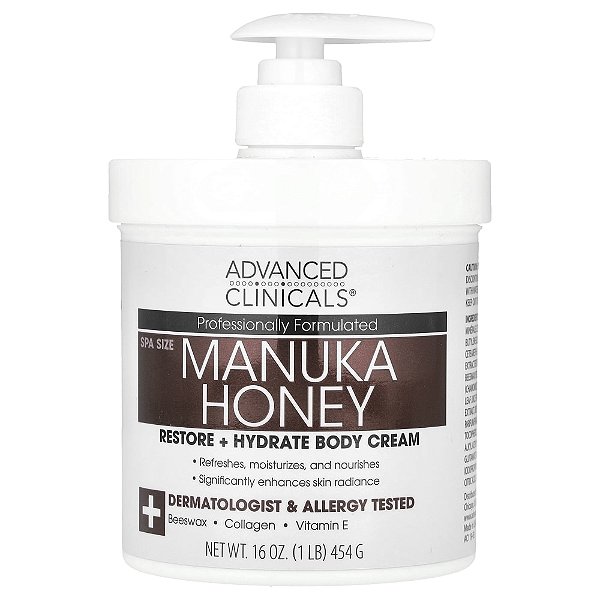 Creme Corporal Hidratante Mel de Manuka 454 g - Advanced Clinicals