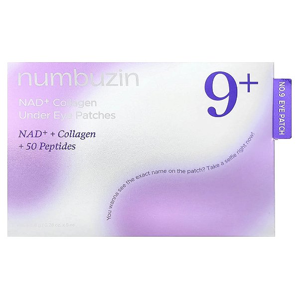 Adesivos de Hidrogel com Colágeno e NAD+ No. 9 5 Pares - Numbuzin
