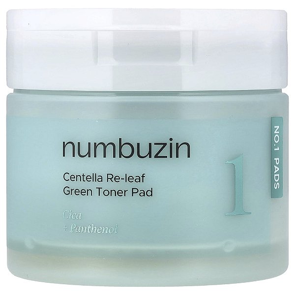 Discos Tonificantes Centella Re-Leaf Green No. 1 70 Unidades 190 ml - Numbuzin