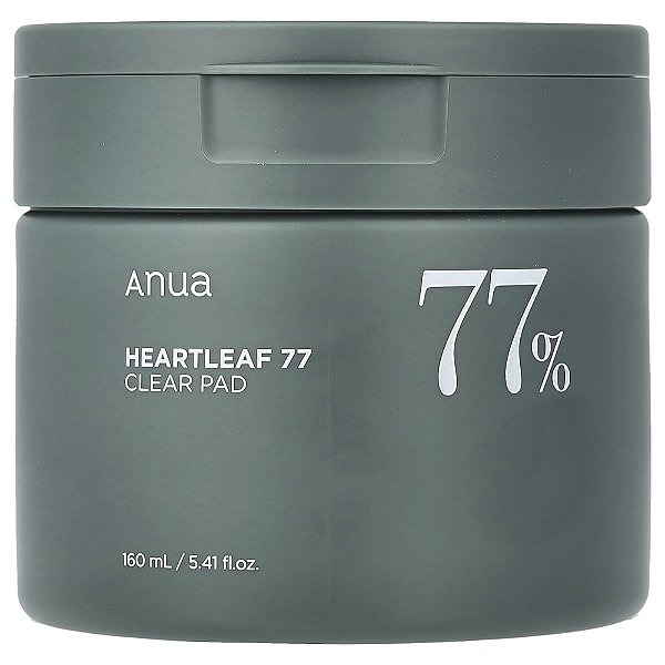 Discos Tonificantes Suaves Heartleaf 77 Clear Pad 160 ml - Anua