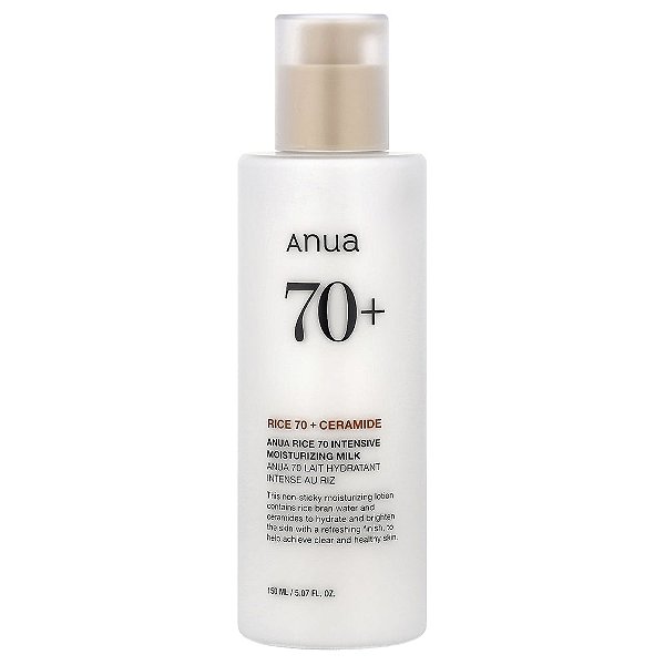 Leite Hidratante Intensivo de Arroz Rice 70 150 ml - Anua