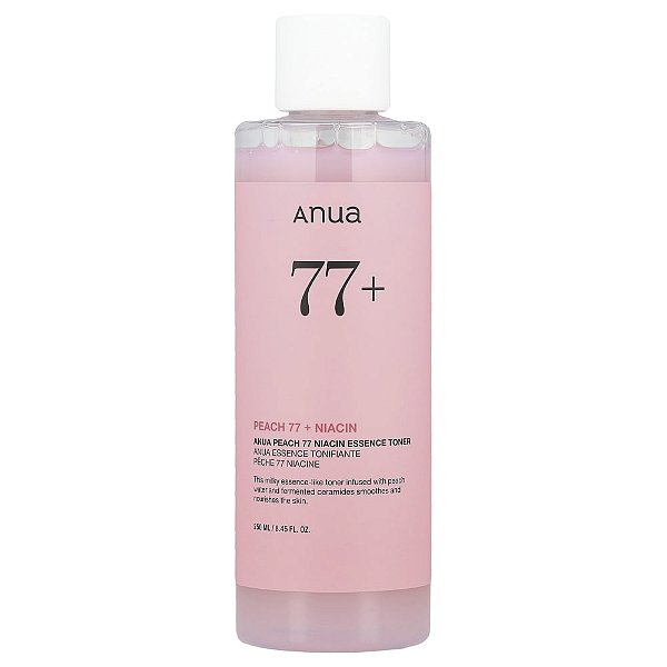 Tônico Facial Iluminador Peach 77 Niacin 250 ml - Anua