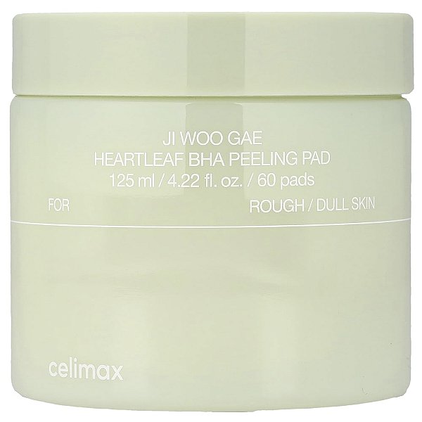 Discos Esfoliantes de BHA e Heartleaf Ji Woo Gae 60 Unidades 125 ml - Celimax