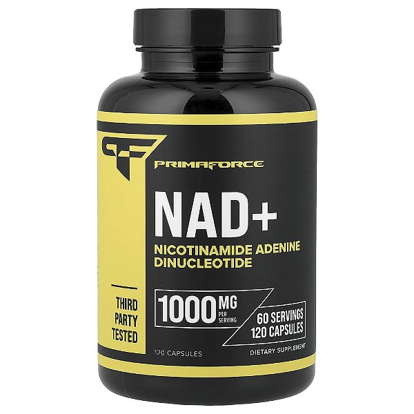 Suplemento de NAD+ 500 mg para Energia Celular 120 Cápsulas - Primaforce