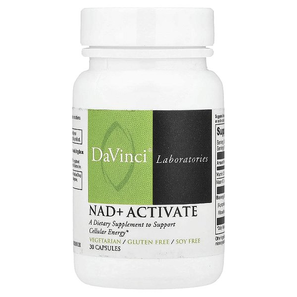 Suplemento Ativação de NAD+ para Reparo Celular 30 Cápsulas - DaVinci Laboratories