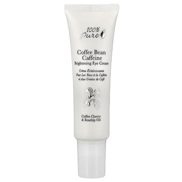Creme para Olhos Iluminador com Cafeína e Grãos de Café 30 ml - 100% Pure