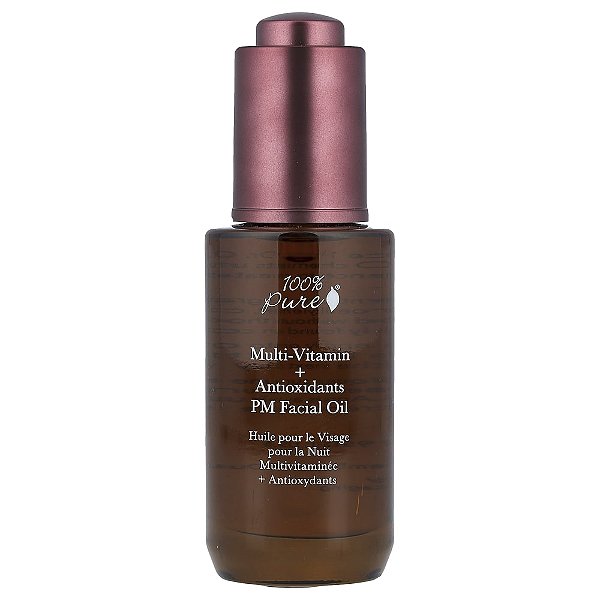 Óleo Facial Noturno Multivitamínico e Antioxidantes PM 30 ml - 100% Pure