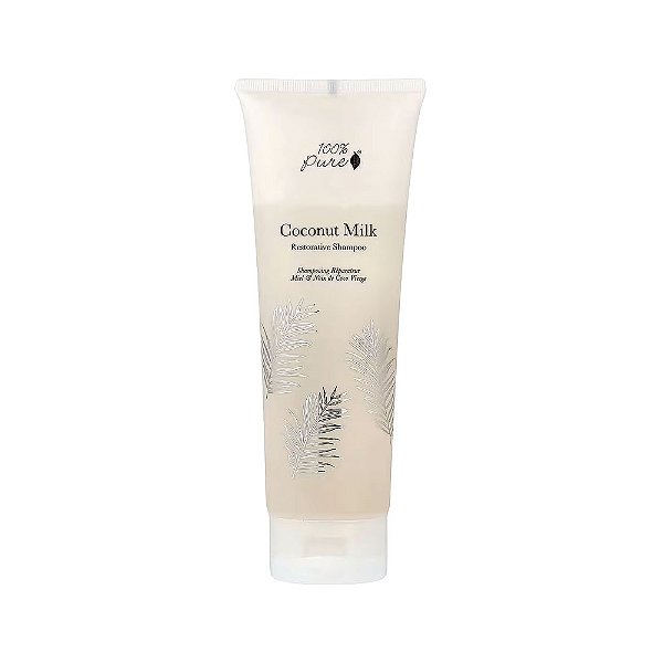 Shampoo Restaurador Leite de Coco 236 ml - 100% Pure