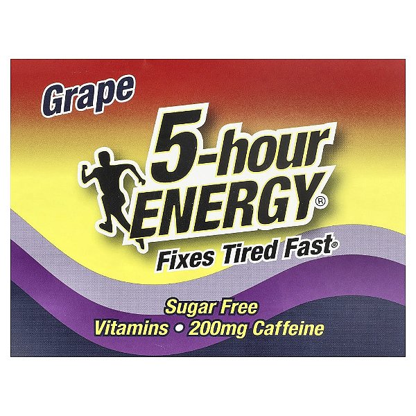 Shot Energético Líquido Sabor Uva 12 Frascos 57 ml - 5-hour Energy