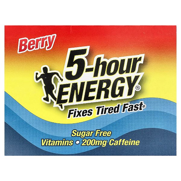 Shot Energético Líquido Sabor Frutas Silvestres 12 Frascos 57 ml - 5-hour Energy