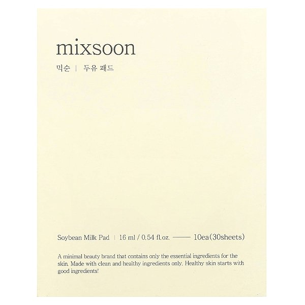 Discos Faciais Hidratantes Soybean Milk Pad 30 Unidades - Mixsoon