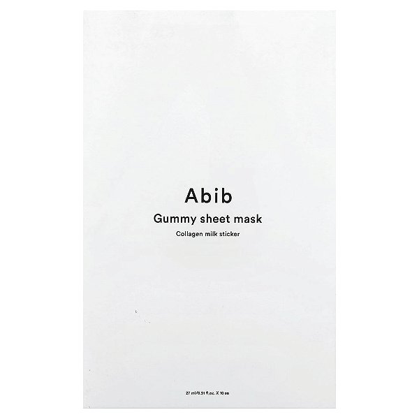 Máscara Facial Gummy Sheet Mask Milk Sticker Kit com 10 Unidades - Abib