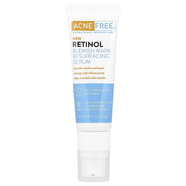 Sérum Facial Renovador com Retinol e Niacinamida para Marcas de Acne 30 ml - ACNE FREE
