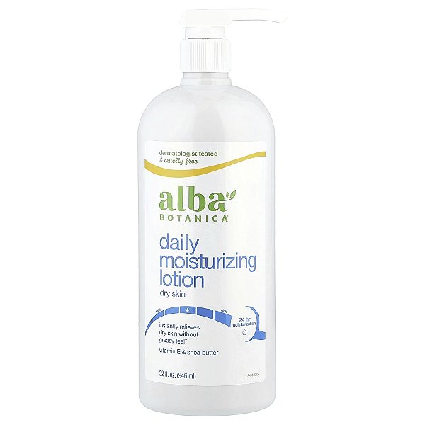 Loção Hidratante Corporal Diária para Pele Seca Very Emollient 946 ml - Alba Botanica