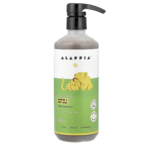 Shampoo e Sabonete Líquido Infantil Coco e Camomila 473 ml - Alaffia