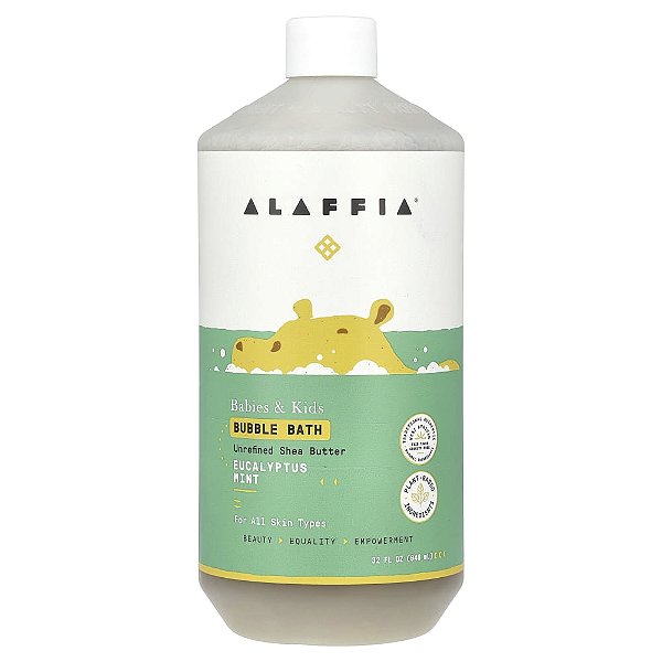 Banho de Espuma Infantil Bubble Bath Eucalipto e Menta 946 ml - Alaffia