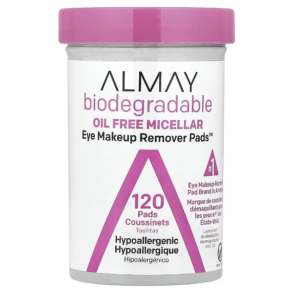 Discos Demaquilantes para a Área dos Olhos Eye Makeup Remover Pads 120 Unidades - Almay